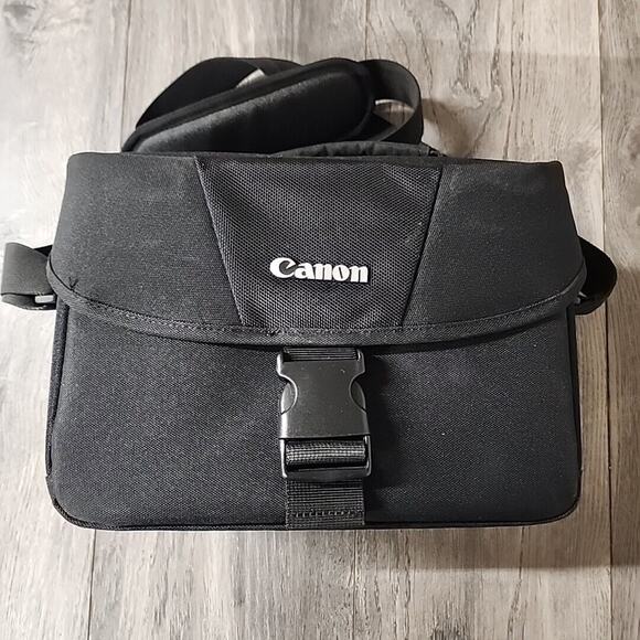 Canon DSLR Camera Gadget Black Bag - Picture 1 of 4